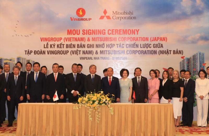 Vingroup and Mitsubishi Corporation sign a MoU for comprehensive strategic cooperation