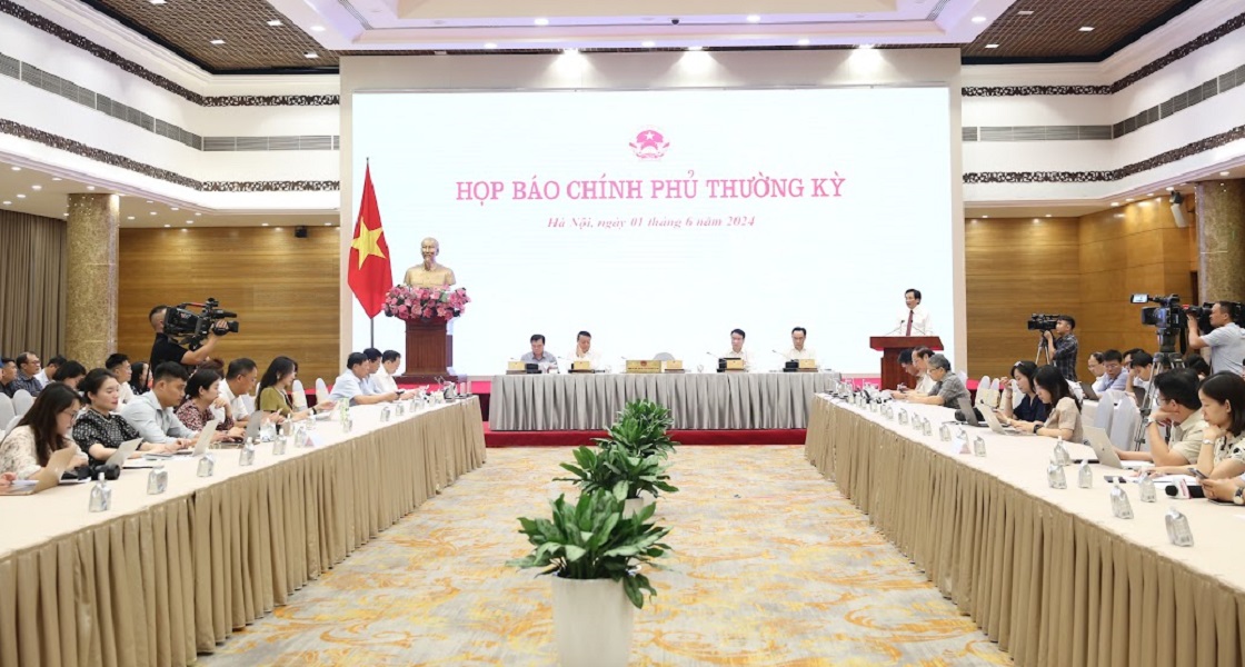 Họp báo Chính phủ thường kỳ tháng 5/2024.