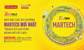 The WISE Talk số 12 với chủ đề “Bắt kịp các xu hướng Martech mới nhất trong kỷ nguyên bùng nổ dữ liệu” sẽ được phát sóng vào hồi 14:00 ngày 4/6/2024 trên nền tảng VnEconomy và Fanpage VnEconomy.