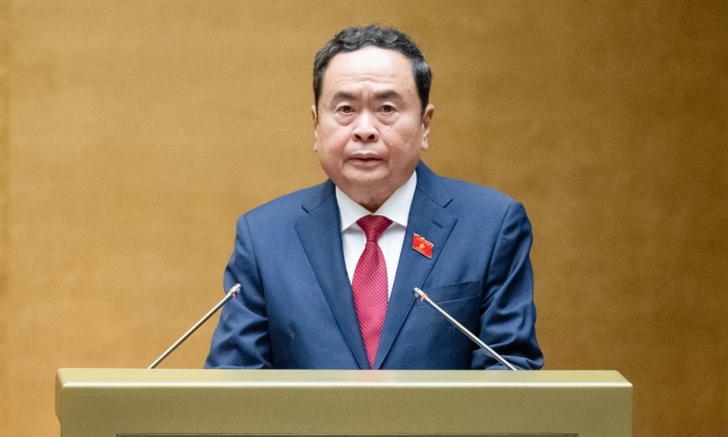 Chủ tịch Quốc hội Trần Thanh Mẫn phát biểu mở đầu phiên chất vấn và trả lời chất vấn - Ảnh: Quochoi.vn
