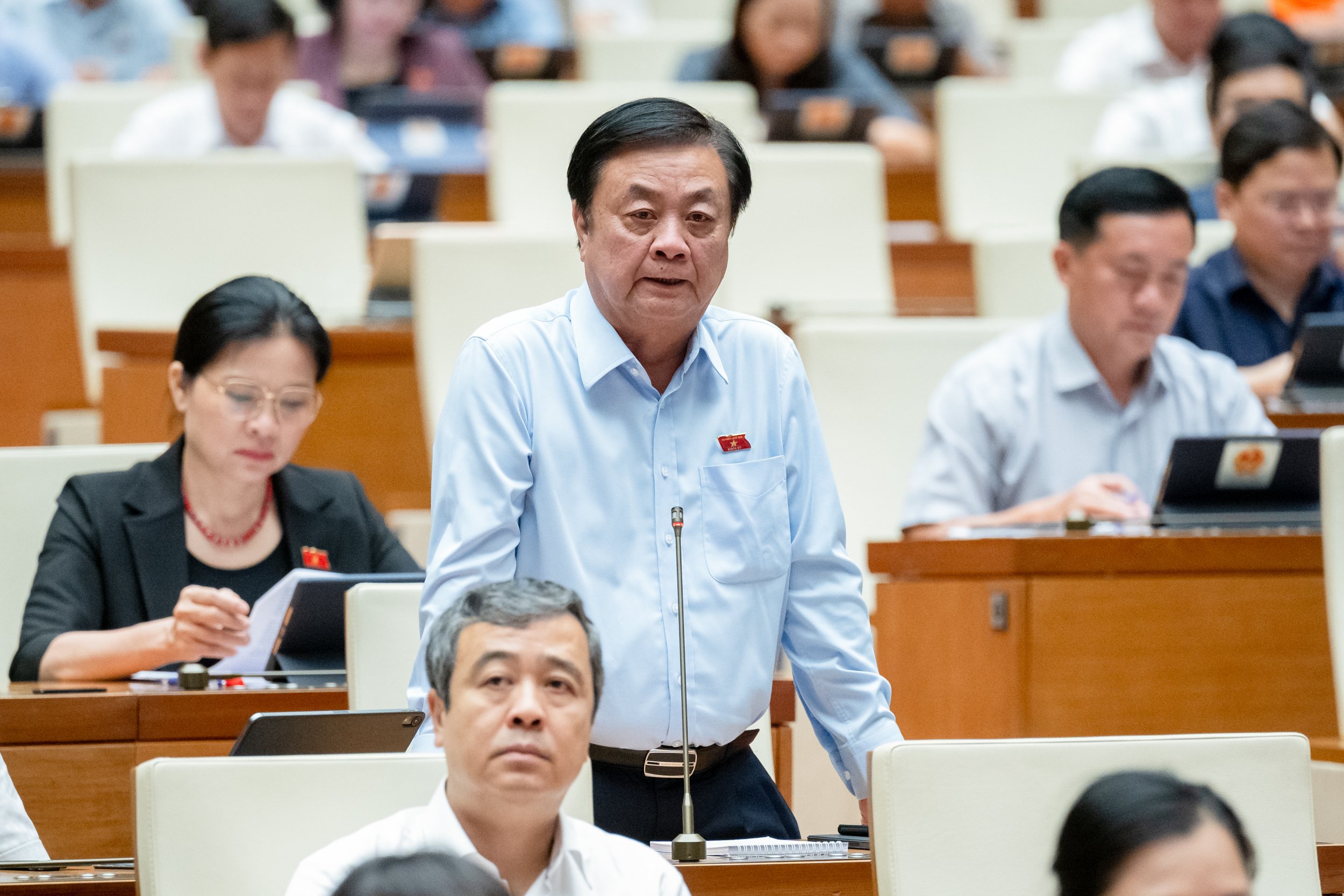 Bộ trưởng Bộ Nông nghiệp và Phát triển nông thôn Lê Minh Hoan. Ảnh: Quochoi.vn.