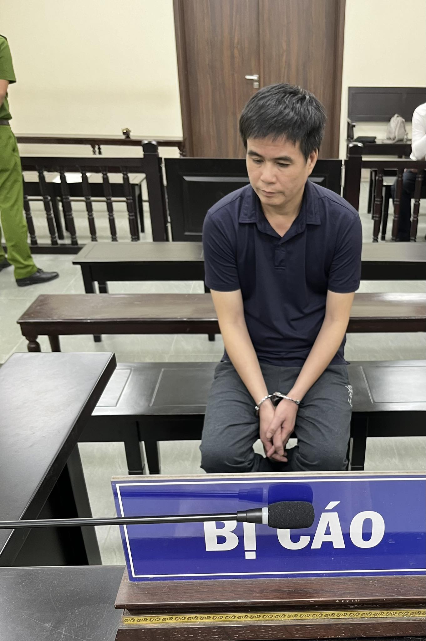Bị cáo Tiên tại tòa.