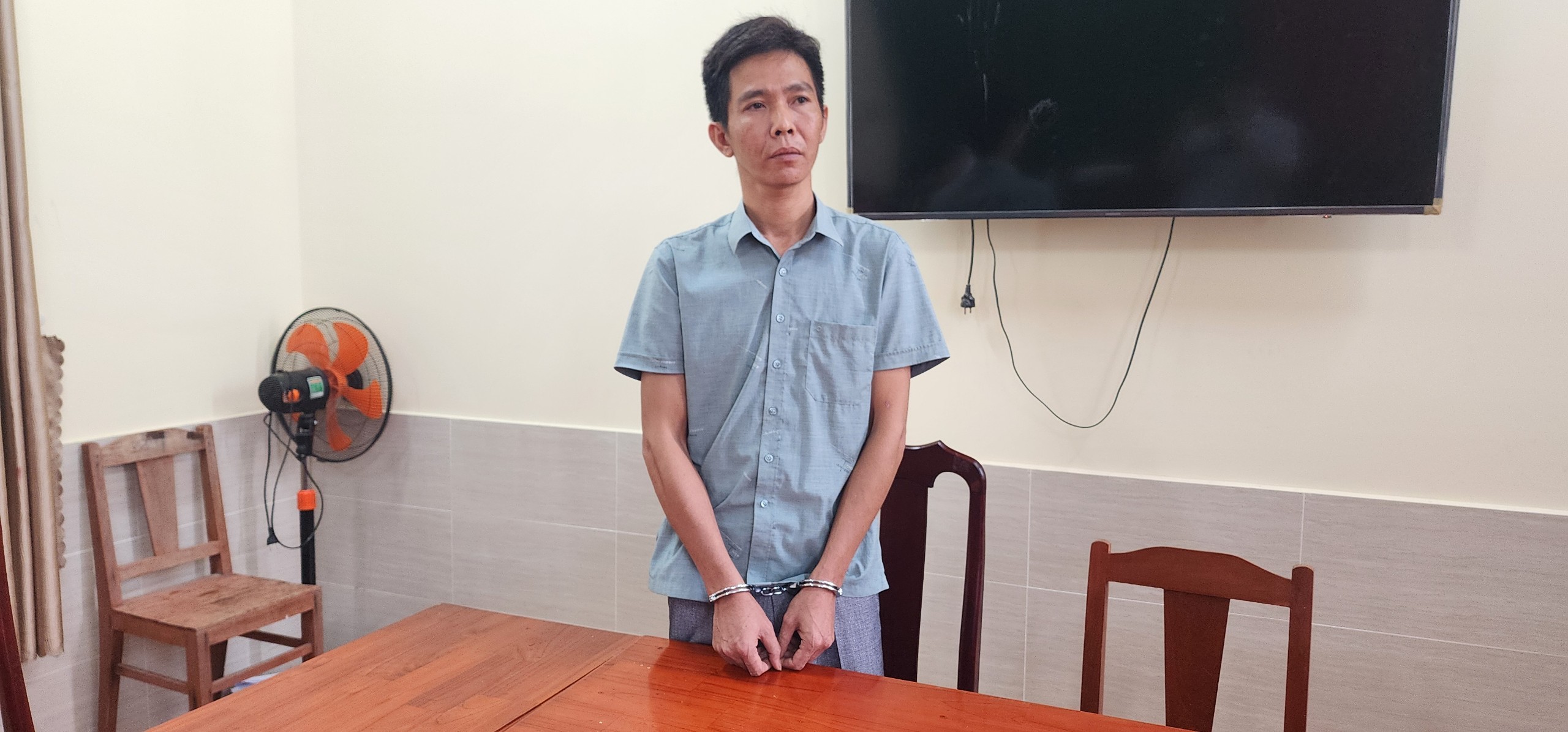 Trần Quốc Anh, công chức địa chính xã Bãi Thơm, TP.Phú Quốc, tỉnh Kiên Giang - Nguồn: CA Kiên Giang.