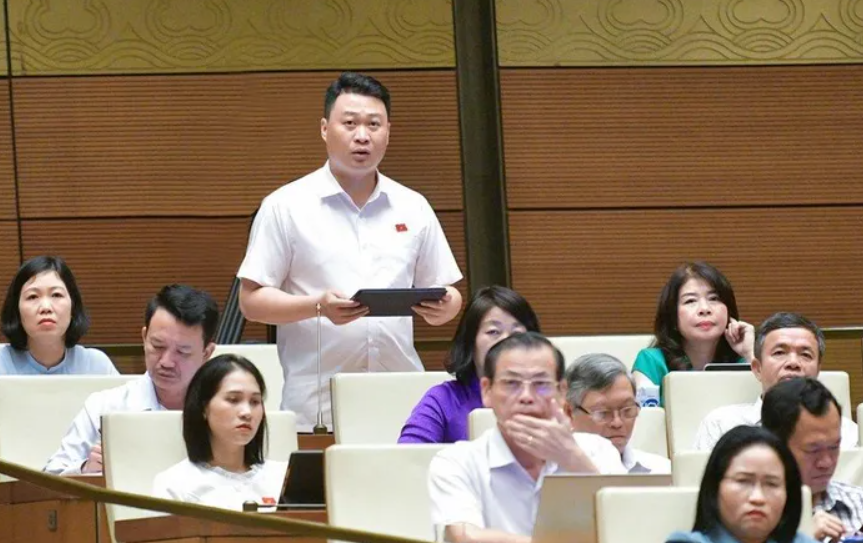 Đại biểu H&agrave; Đức Minh, Đo&agrave;n đại biểu Quốc hội tỉnh L&agrave;o Cai - Ảnh: Quochoi.vn.