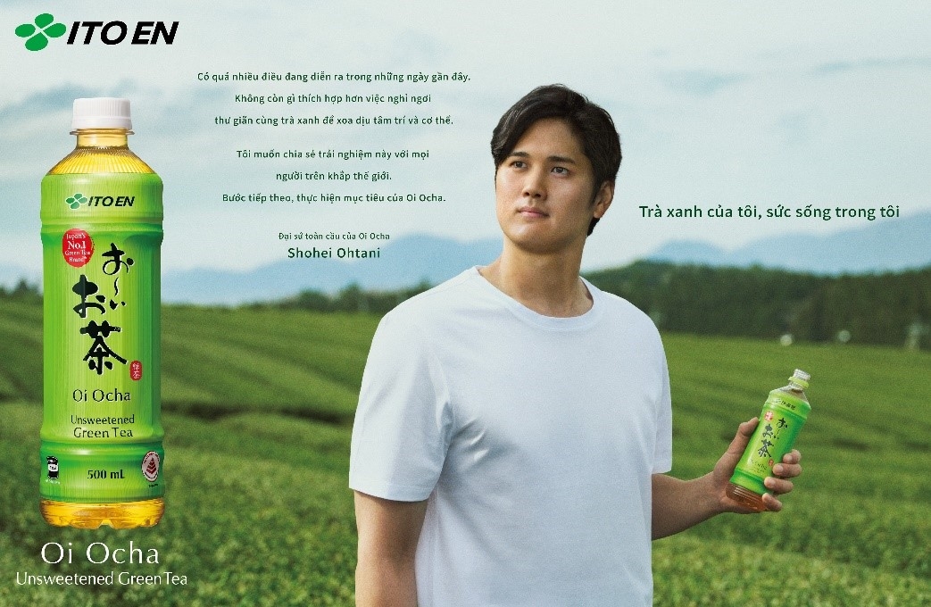 Shohei Ohtani, Đại sứ toàn cầu nước giải khát trà xanh “Oi Ocha”.