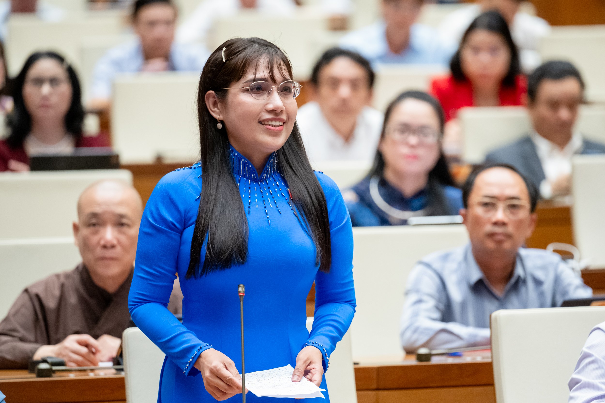 Đại biểu Châu Quỳnh Dao, Đoàn tỉnh Kiên Giang. Ảnh: Quochoi.vn.