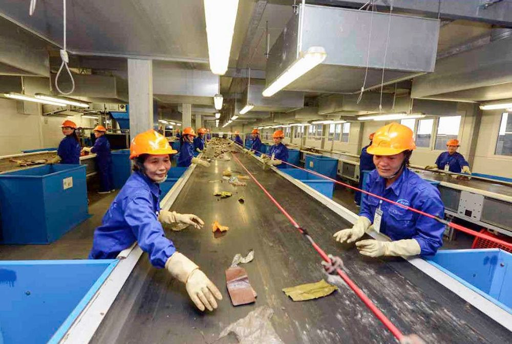 Phân loại rác thải . 