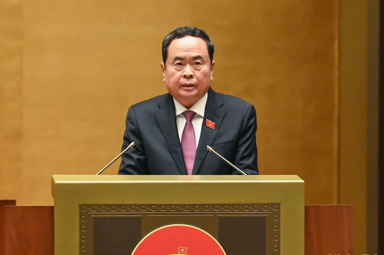 Chủ tịch Quốc hội Trần Thanh Mẫn phát biểu kết thúc phiên chất vấn và trả lời chất vấn.