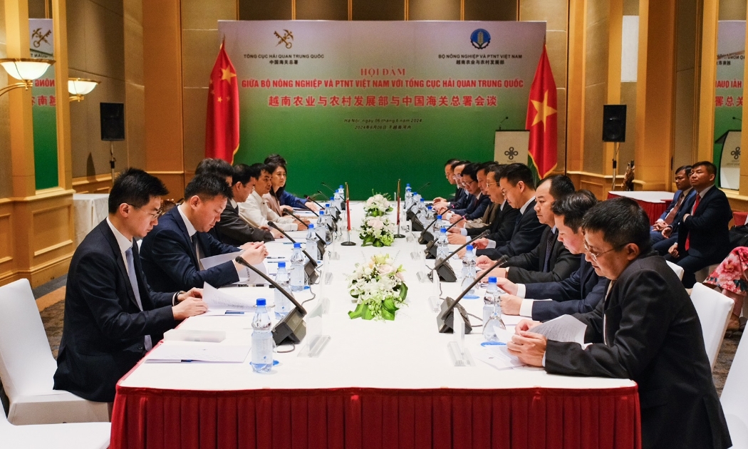 Hội đàm giữa Bộ Nông nghiệp và Phát triển nông thôn với Tổng cục Hải quan Trung Quốc.