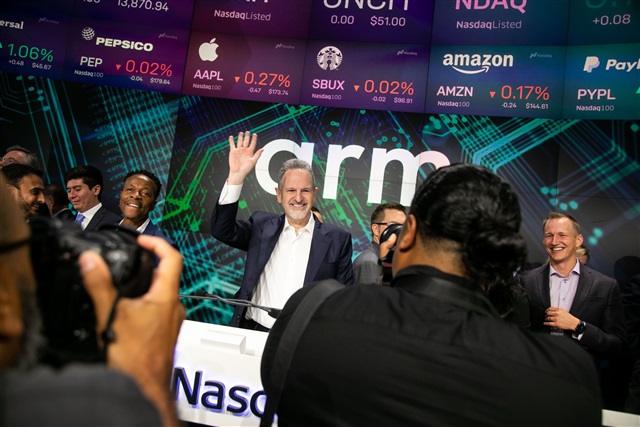 Gi&aacute;m đốc điều h&agrave;nh ARM Rene Haas ph&aacute;t biểu tại diễn đ&agrave;n COMPUTEX ở Đ&agrave;i Bắc, Đ&agrave;i Loan, Trung Quốc &nbsp;