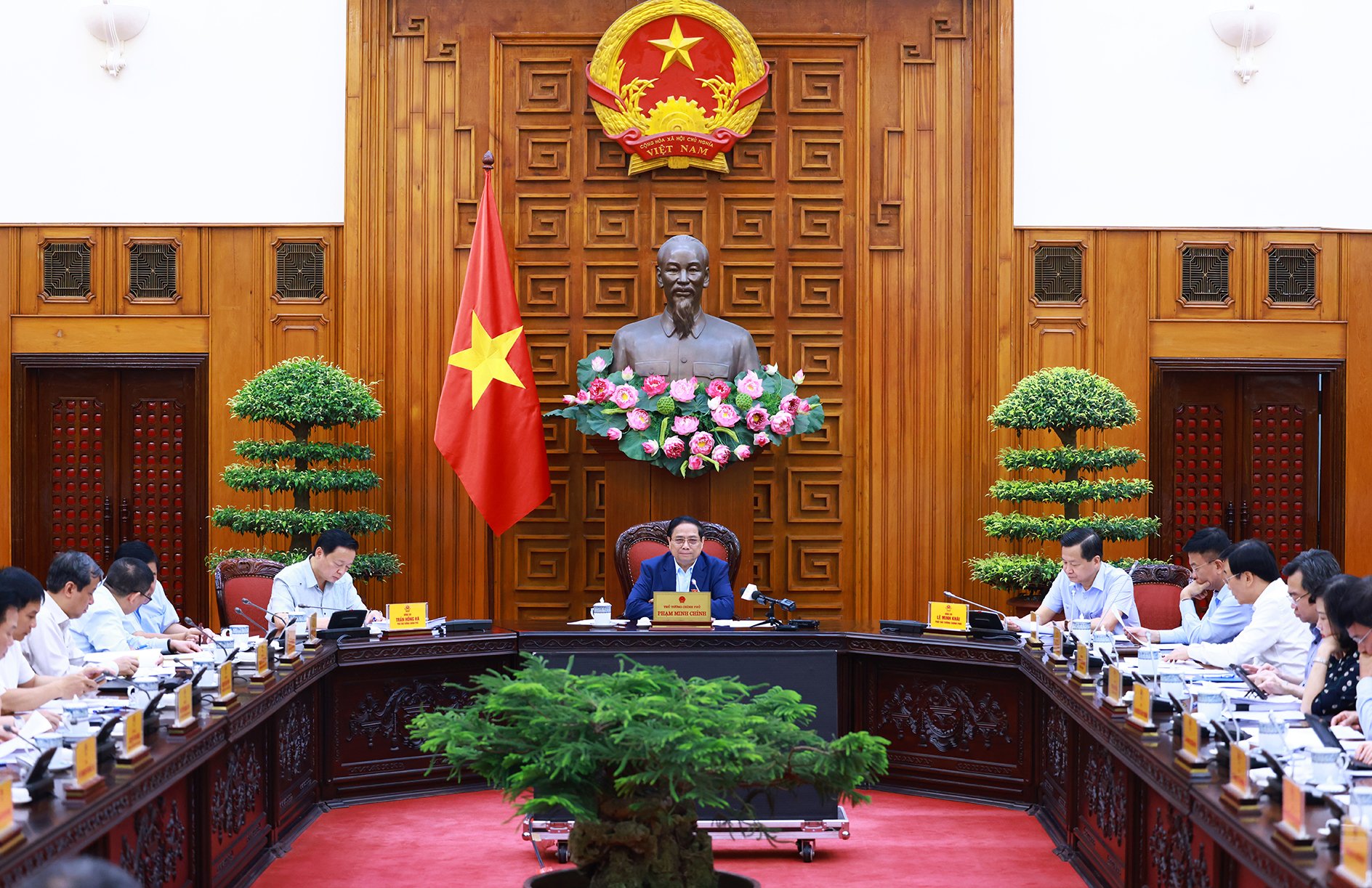 Thủ tướng phát biểu tại cuộc họp - Ảnh: VGP