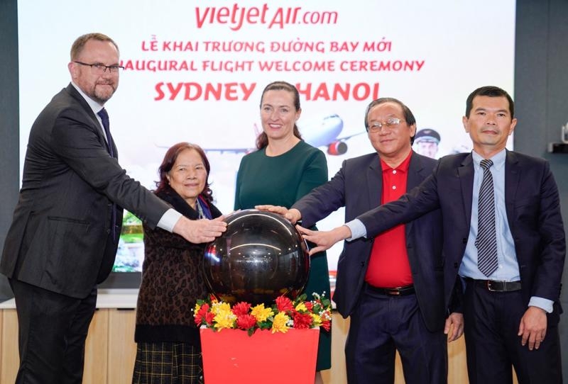 Vietjet launched non-stop flight linking Hanoi and Sydney