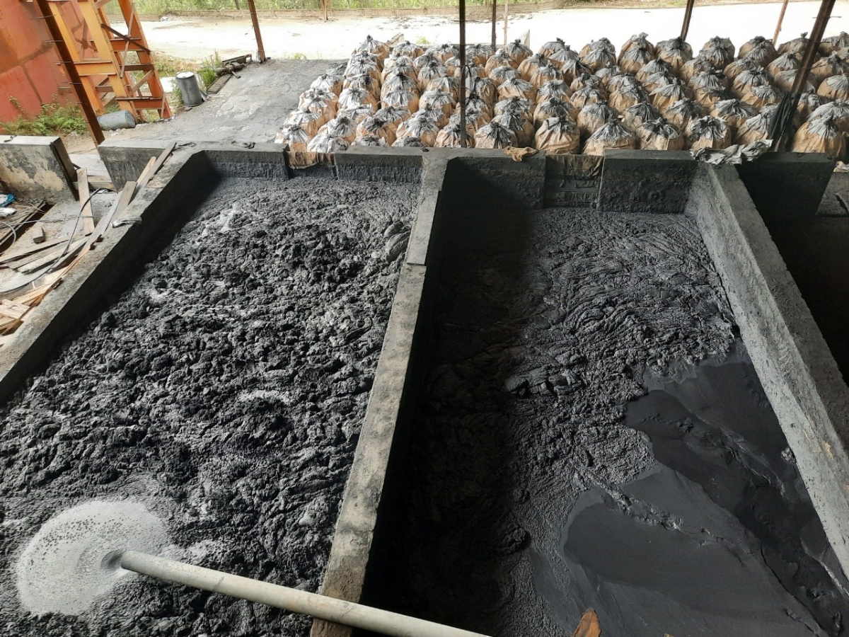 Tinh quặng chì kẽm sau khi tuyển.