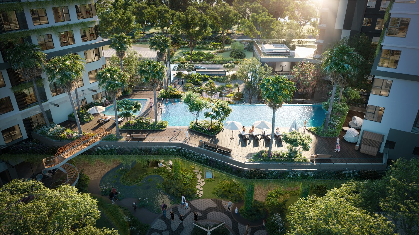 Bể bơi điện ph&acirc;n muối sẽ c&oacute; tại Seaview Residences.