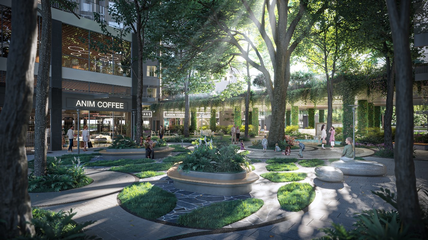 Kh&ocirc;ng xanh xanh tại t&ograve;a th&aacute;p Seaview Residences.