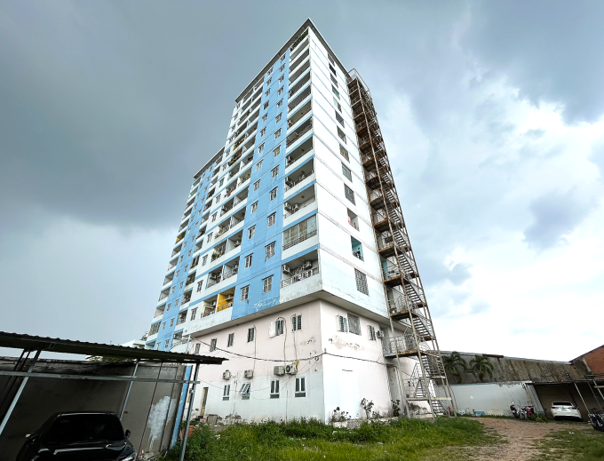 Chung cư 13 tầng Nguyễn Quyền, phường Bình Trị Đông, quận Bình Tân, TP.HCM.
