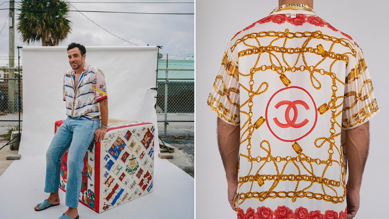 Thương hiệu J. Logan Home nổi tiếng với c&aacute;ch t&aacute;i chế những phụ kiện (chủ yếu l&agrave; khăn lụa) của c&aacute;c h&atilde;ng thời trang xa xỉ th&agrave;nh trang phục.