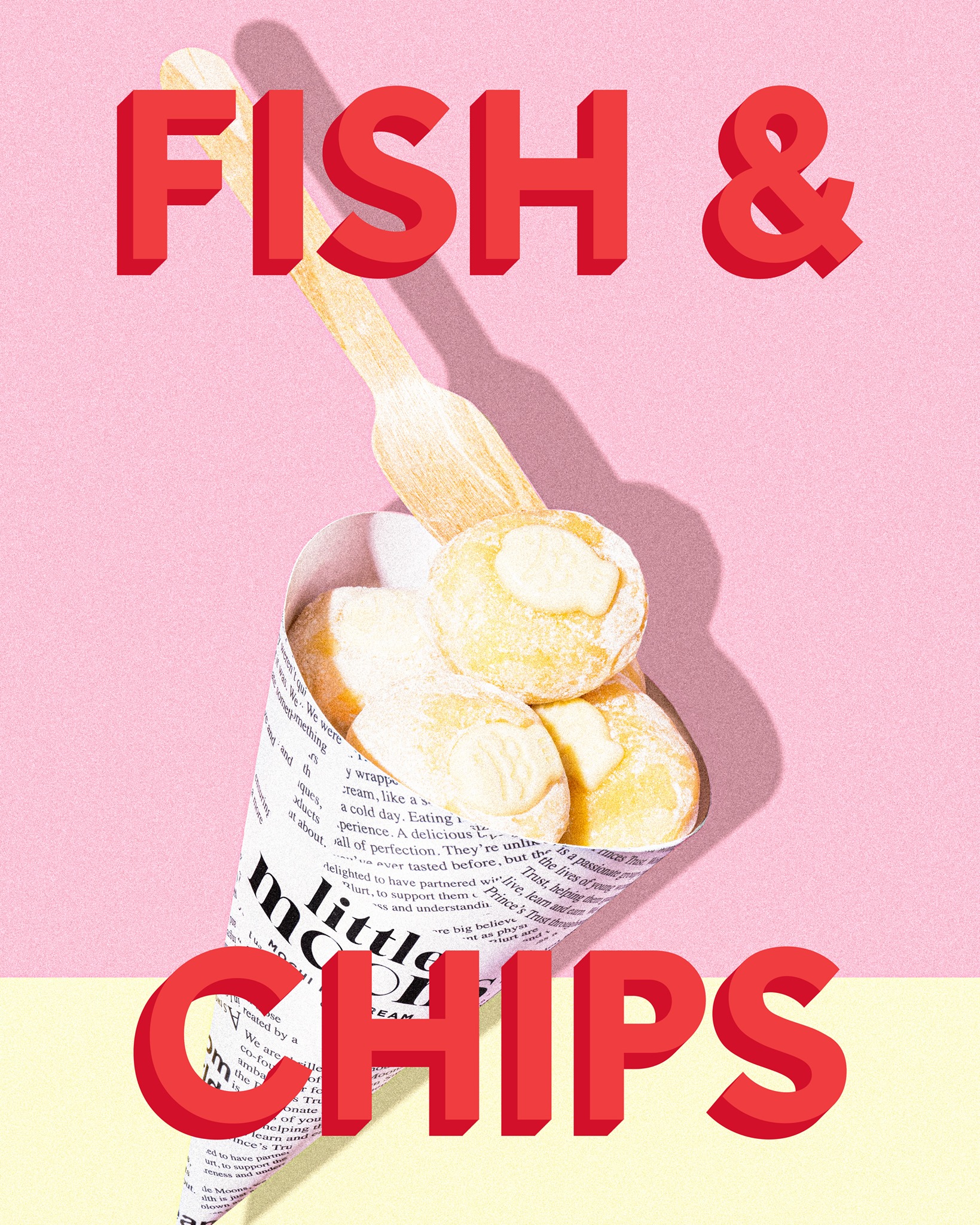 &nbsp;Kem mochi vị fish-and-chips của&nbsp;Little Moons.