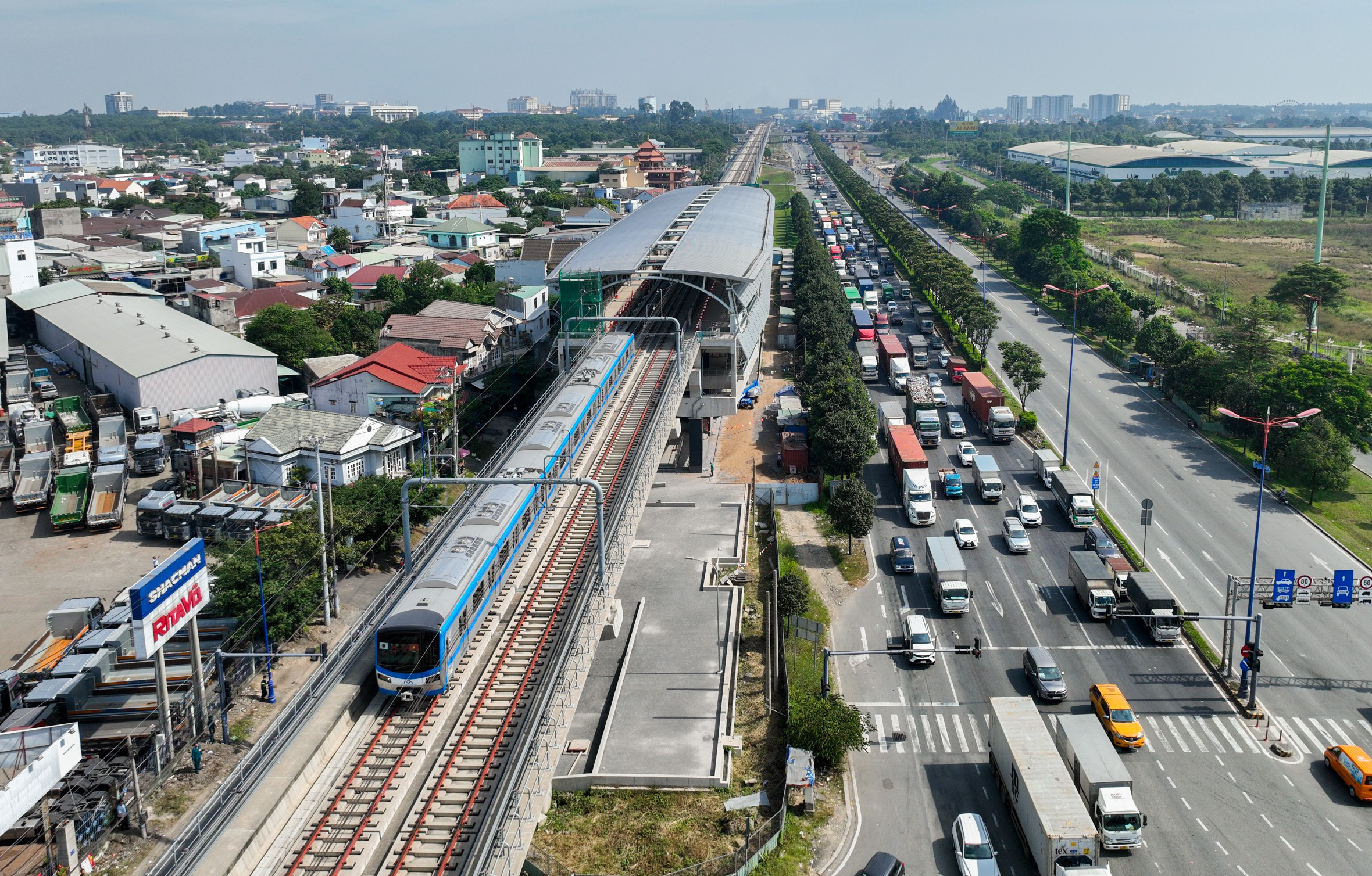 Tuyến đường sắt đô thị số 1 - Metro số 1 Bến Thành Suối Tiên - Ảnh minh họa.