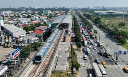 Tuyến đường sắt đô thị số 1 - Metro số 1 Bến Thành Suối Tiên - Ảnh minh họa.