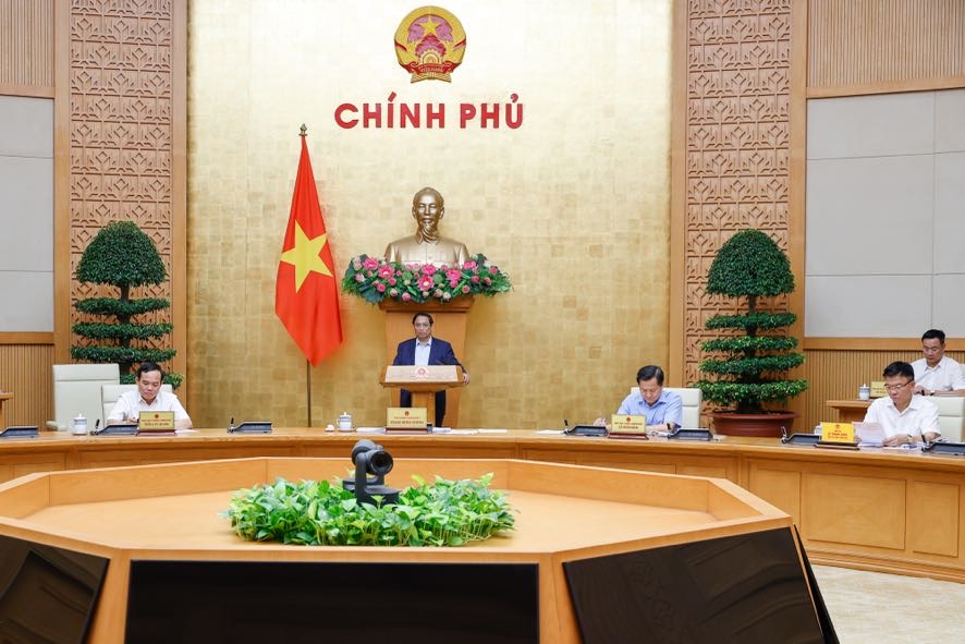 Thủ tướng phát biểu tại cuộc họp - Ảnh: VGP