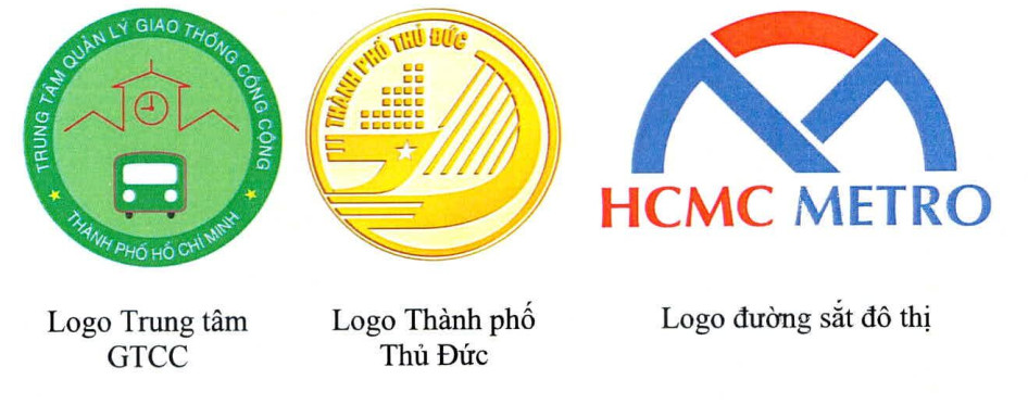 Logo của Trung tâm Quản lý giao thông công cộng, Ủy ban Nhân dân thành phố  Thủ Đức và tuyến đường sắt đô thị thành phố Hồ Chí Minh - Ảnh: Trung tâm Quản lý giao thông công cộng.