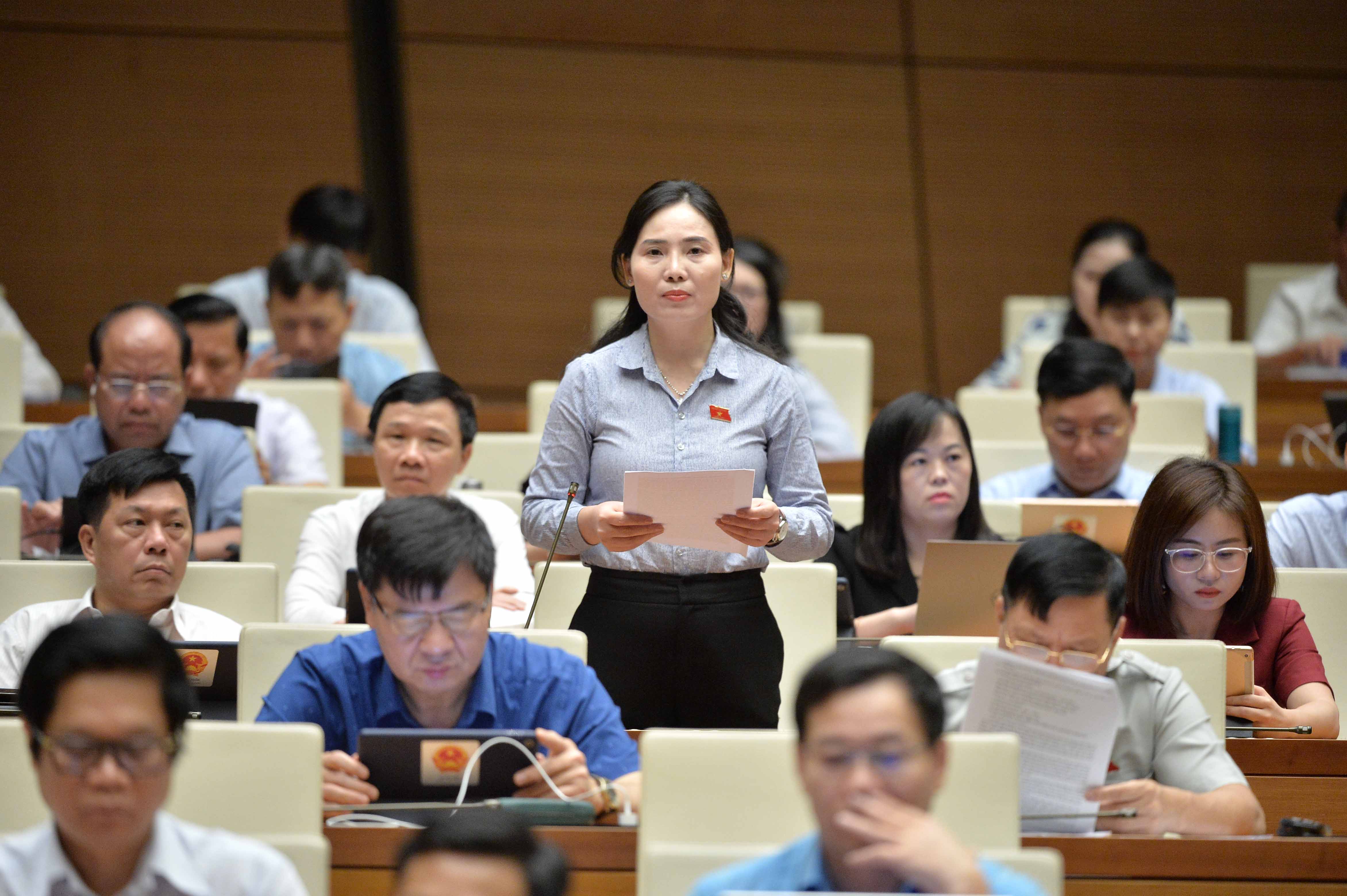 Đại biểu &Acirc;u Thị Mai, đo&agrave;n Tuy&ecirc;n Quang.