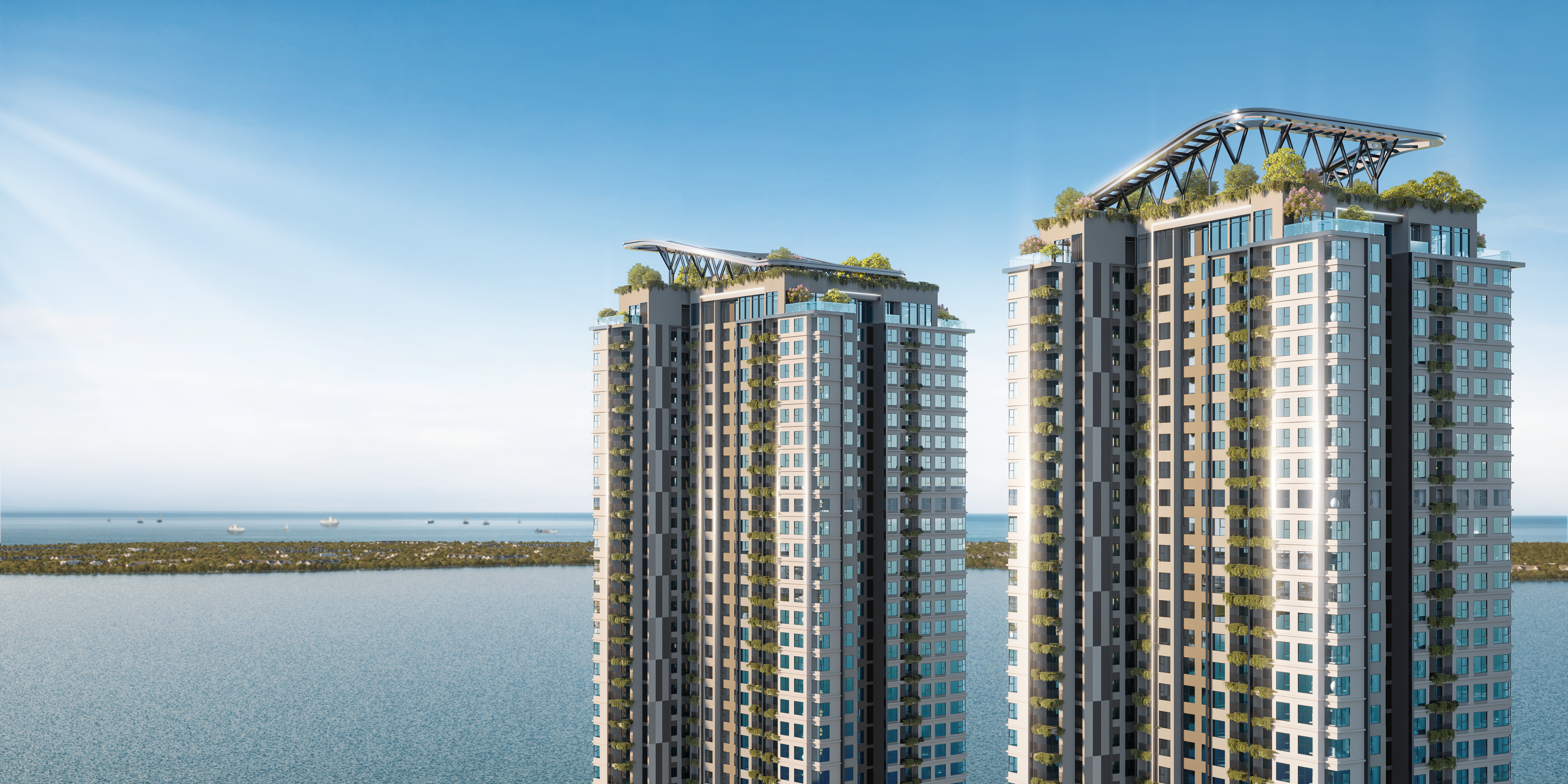 100% căn hộ tại Seaview Residences đều đ&oacute;n gi&oacute; biển.