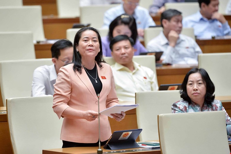 Đại biểu Lê Thị Thanh Lam, đoàn Hậu Giang. Ảnh: Quochoi.