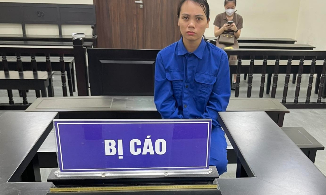 Bị cáo Thủy tại tòa.