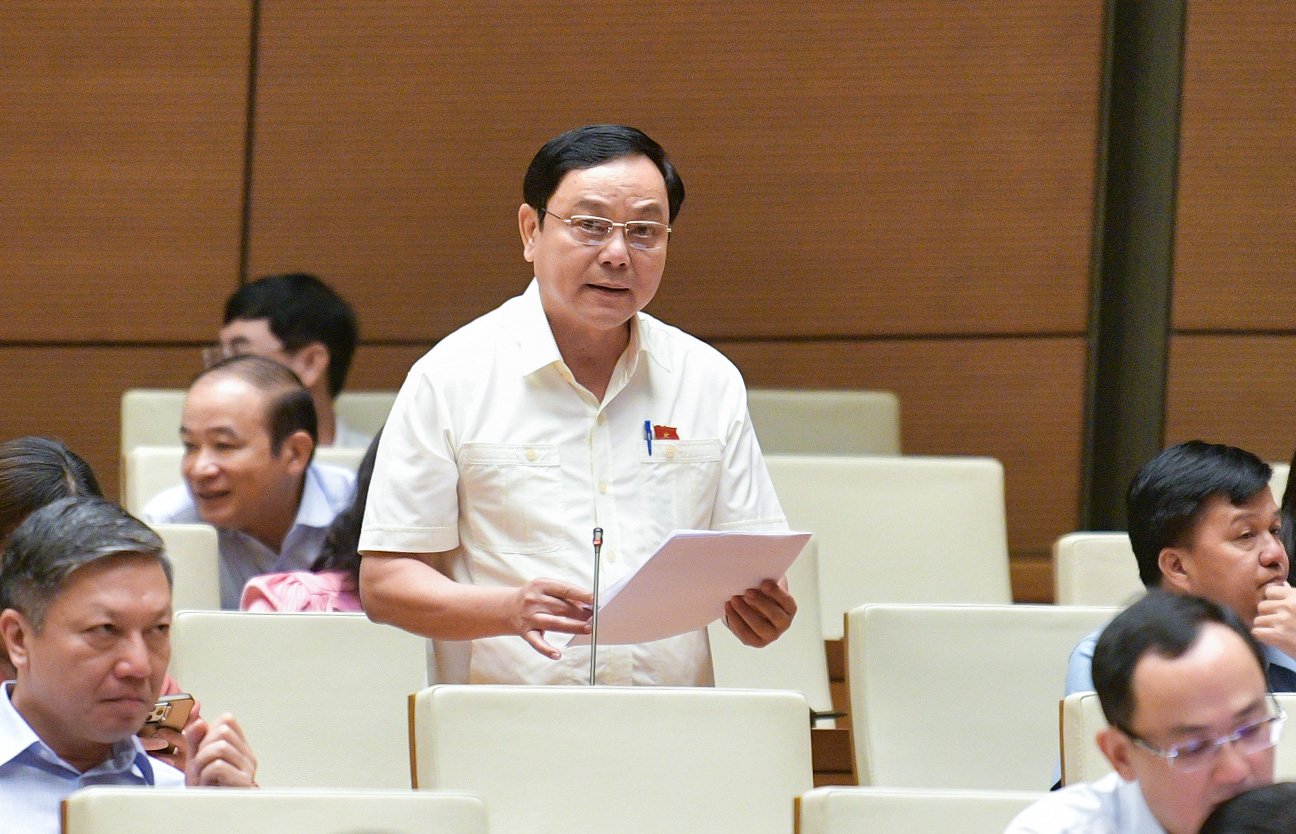 Đại biểu Hoàng Đức Thắng, đoàn Quảng Trị. Ảnh: Quochoi.