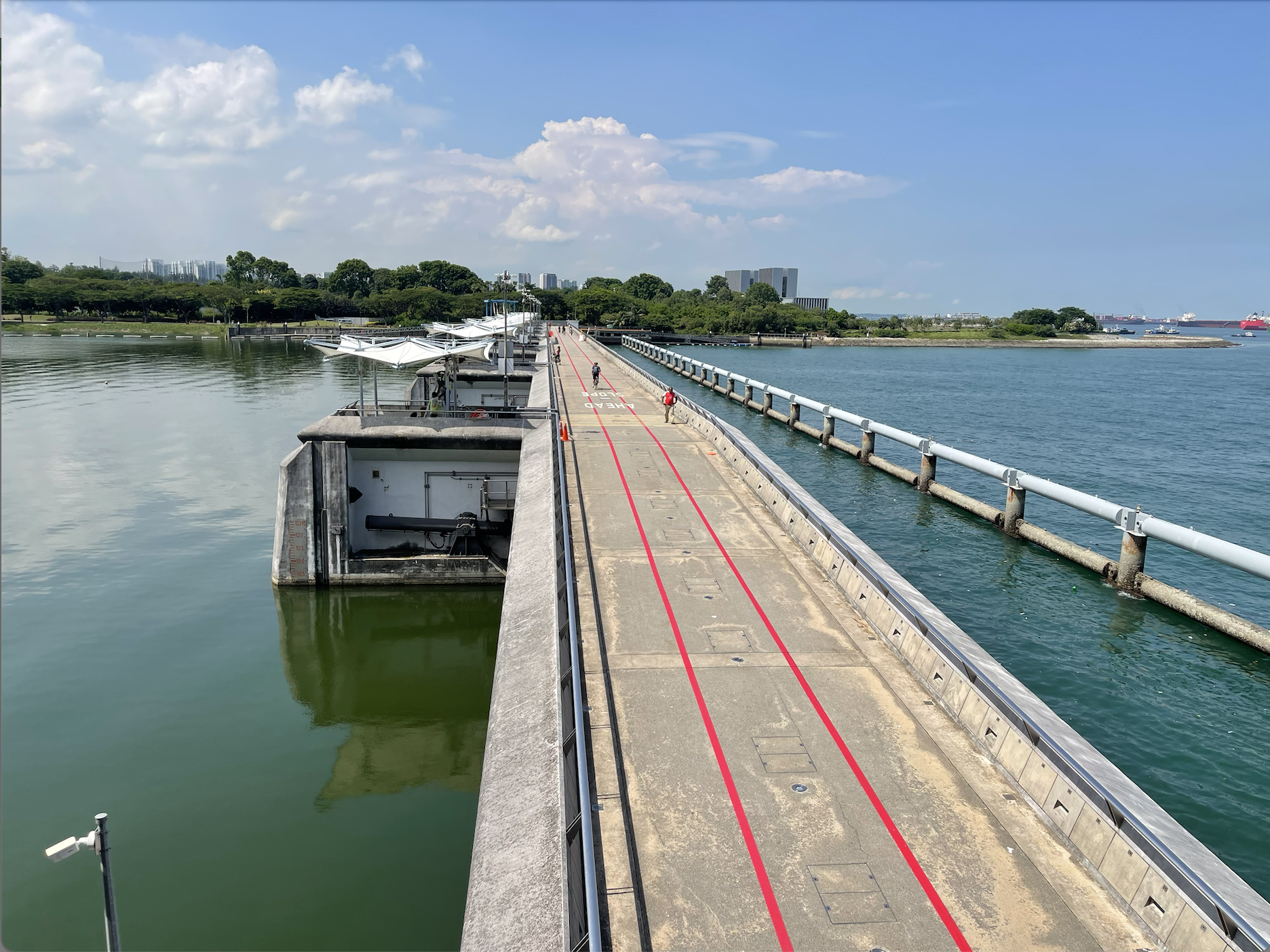 Đập nước Marina tại Singapore (Ảnh: Ngọc Lan)