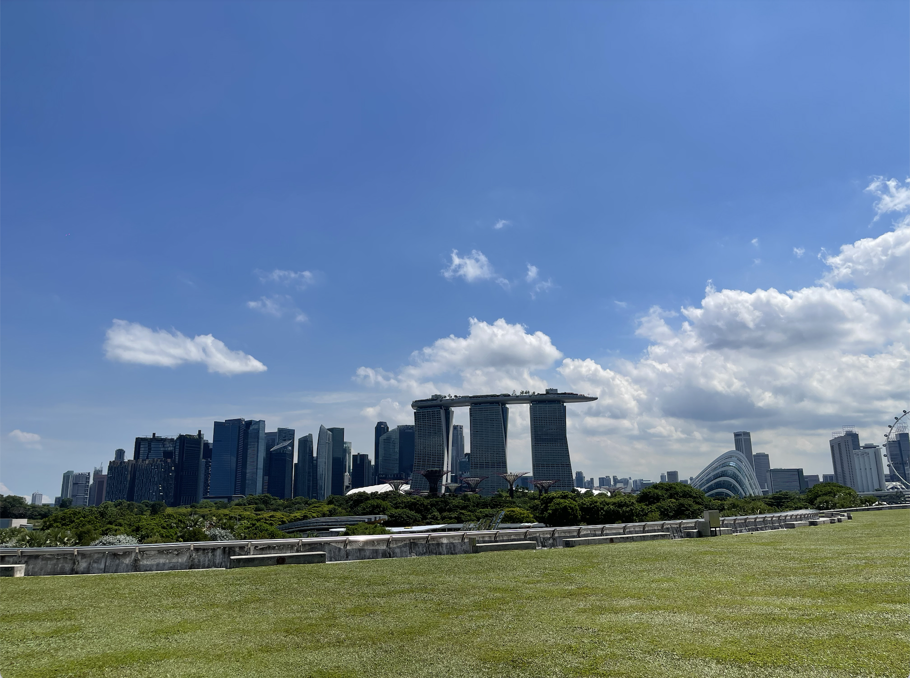 Khu vườn trên Đập nước Marina tại Singapore (Ảnh: Ngọc Lan)