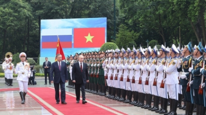 Grand welcome ceremony for Russian President Putin in Hanoi