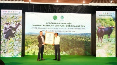 Cat Tien national park officially named in IUCN green list