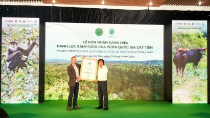 Cat Tien national park officially named in IUCN green list