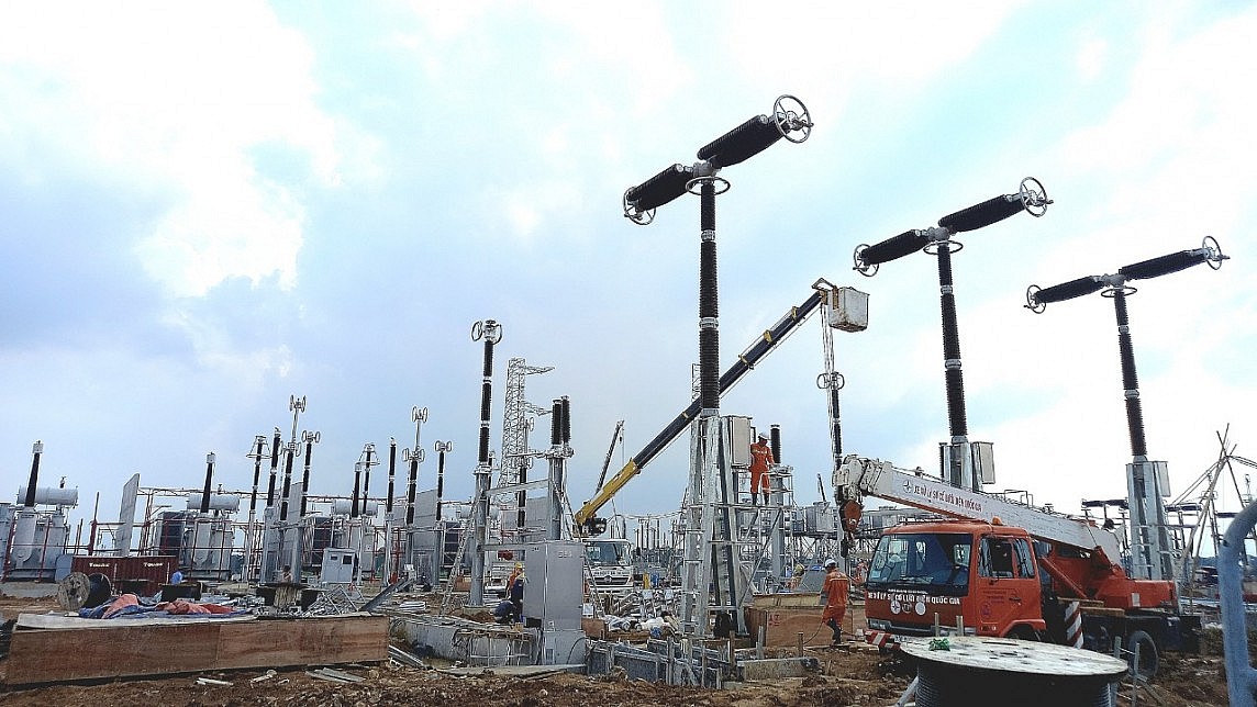 Công trường Trạm biến áp 500kV Thanh Hoá