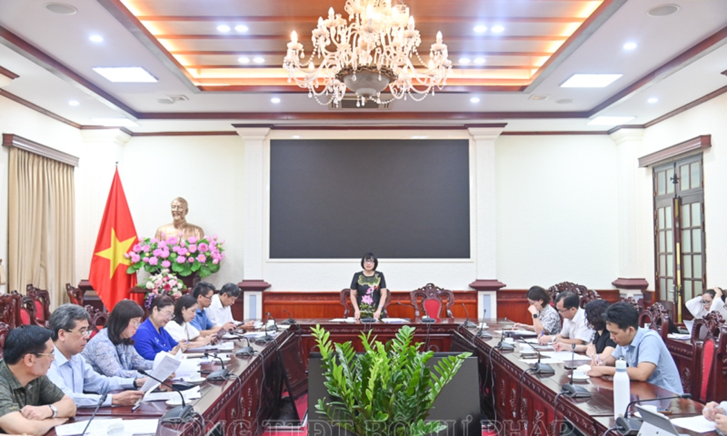 Quang cảnh phiên họp. Ảnh: MOJ.