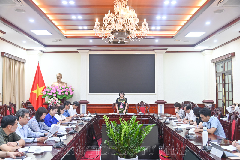 Quang cảnh phiên họp. Ảnh: MOJ.