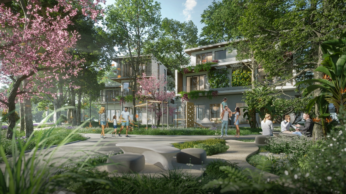 Vườn kết nối - kh&ocirc;ng gian kết nối cư d&acirc;n.