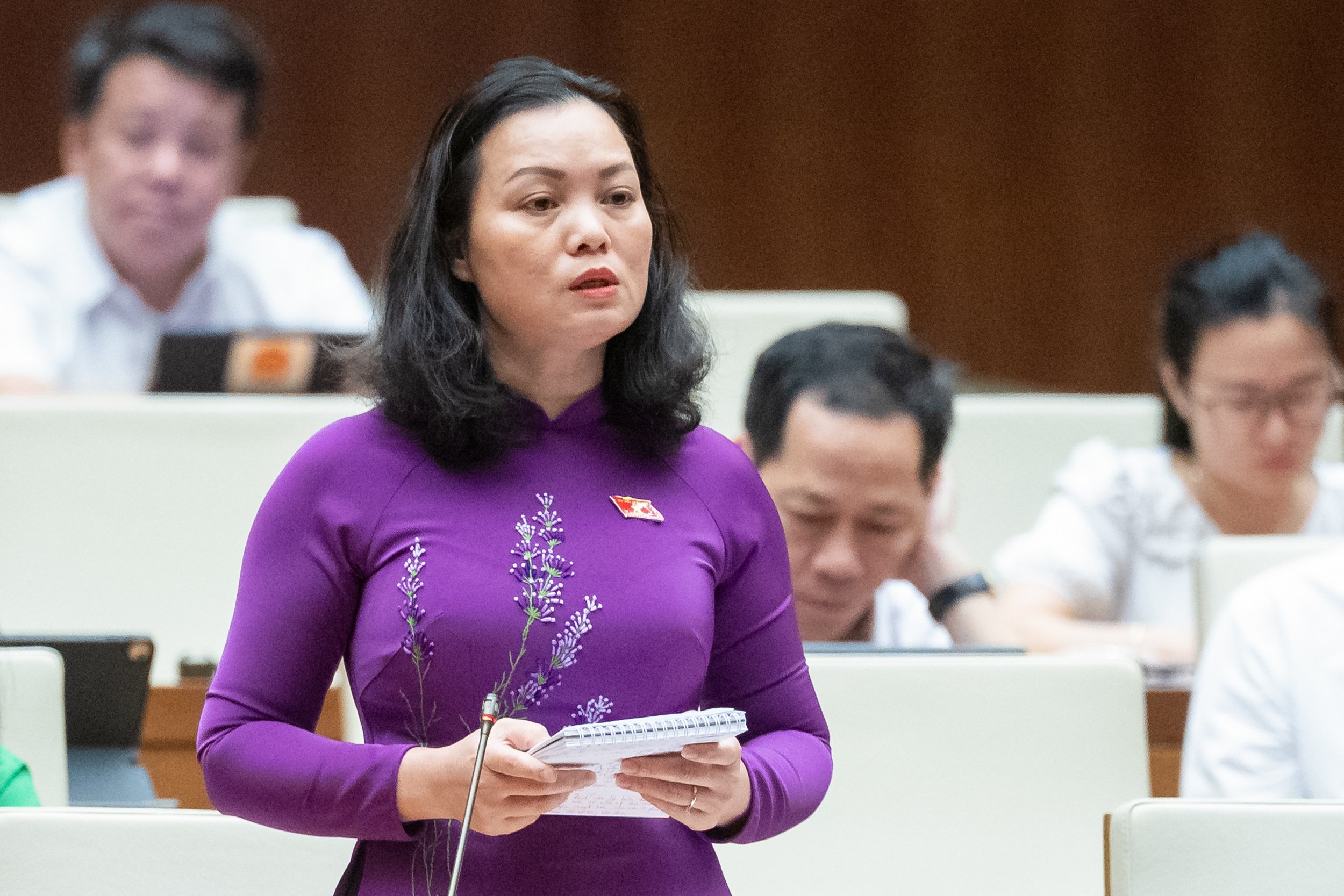 Đại biểu Huỳnh Thị Ph&uacute;c, đo&agrave;n B&agrave; Rịa- Vũng T&agrave;u.