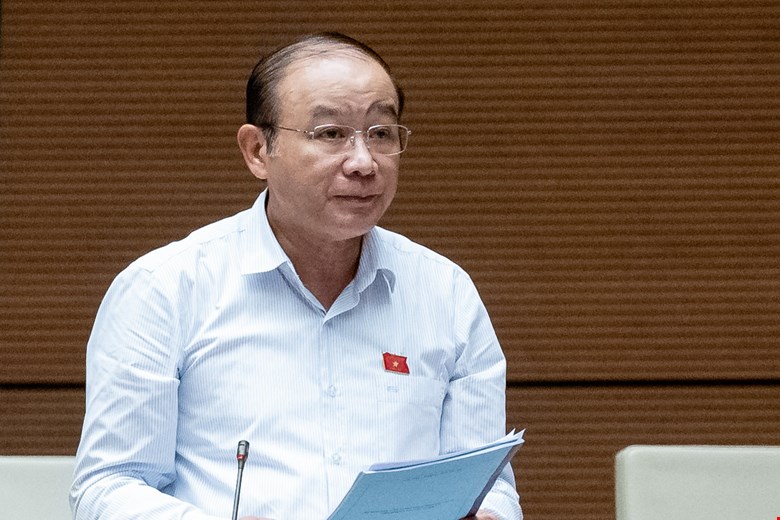 Đại biểu L&atilde; Thanh T&acirc;n, đo&agrave;n Tp.Hải Ph&ograve;ng.