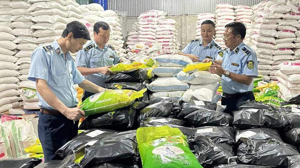 Kiểm tra Cơ sở kinh doanh lương thực do ông Nguyễn Minh Tuệ, trú tại thôn Long Văn, xã Việt Đoàn, huyện Tiên Du, tỉnh Bắc Ninh làm chủ.