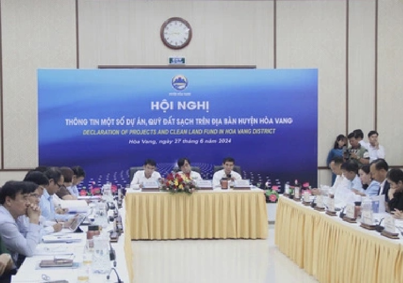 Lãnh đạo huyện Hòa Vang chủ trì Hội nghị thông tin một số dự án, quỹ đất sạch trên địa bàn huyện.