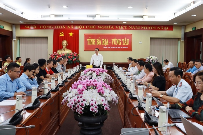 UBND tỉnh Bà Rịa Vũng Tàu đã chủ trì buổi tiếp và làm việc với các nhà đầu tư thứ cấp về tình hình cấp nước tại Khu công nghiệp Mỹ Xuân A2