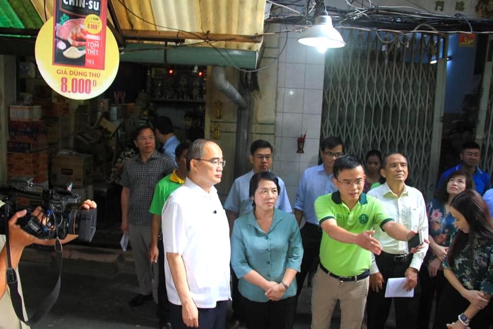 Lãnh đạo TP.HCM đã có nhiều chuyến khảo sát tại khu vực chợ Gạo, Gà, quận 1,TP.HCM và đặt mục tiêu ưu tiên cải tạo.