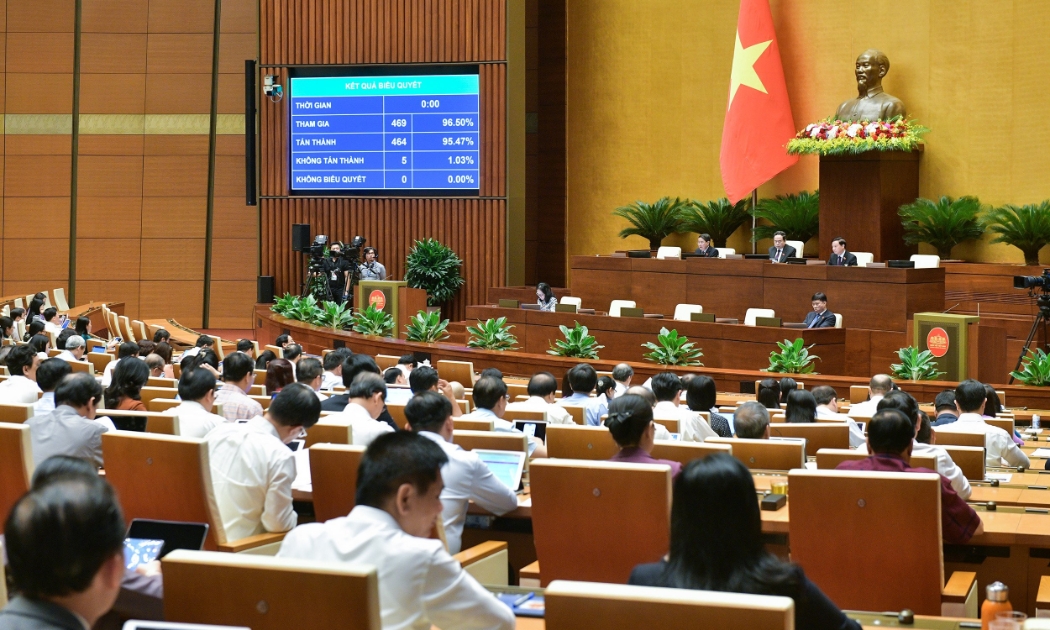 Quốc hội biểu quyết thông qua Nghị quyết của Quốc hội về chủ trương đầu tư dự án cao tốc Gia Nghĩa - Chơn Thành.