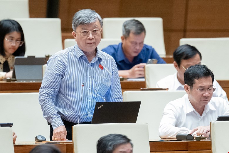 Đại biểu Trương Trọng Nghĩa, đoàn TP. Hồ Chí Minh, phát biểu tại phiên thảo luận ngày 28/6.