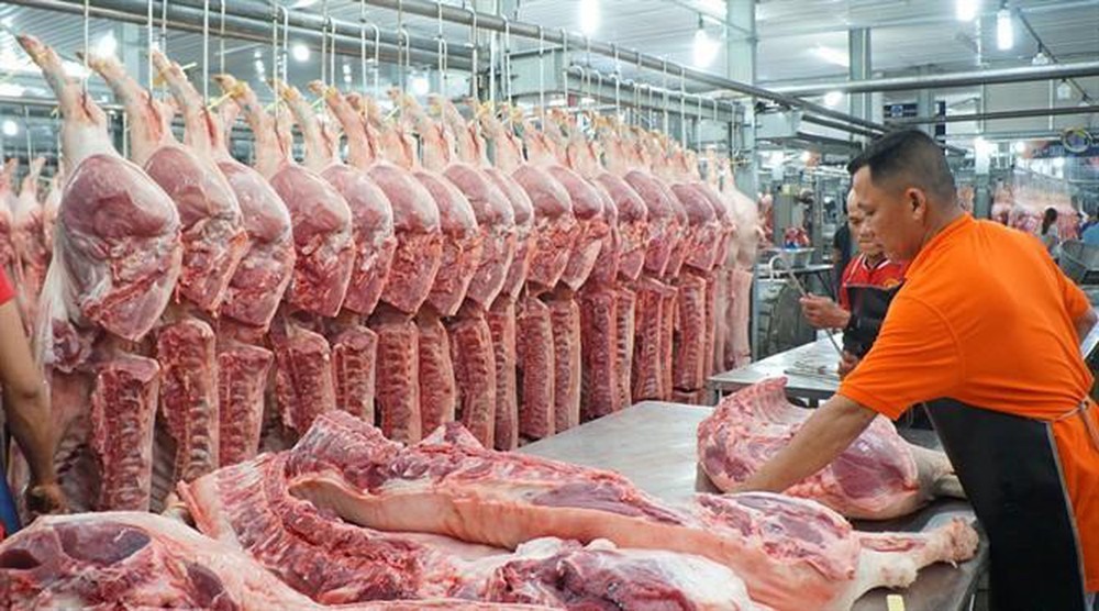 Giá thịt lợn tăng cao trong tháng 6/2024 đã đẩy CPI tăng  cao.