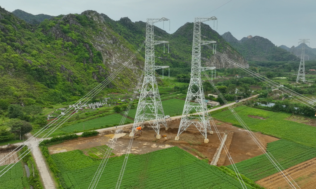 Đường dây 500kV Thanh Hóa - Nam Định hoàn thành đóng điện 